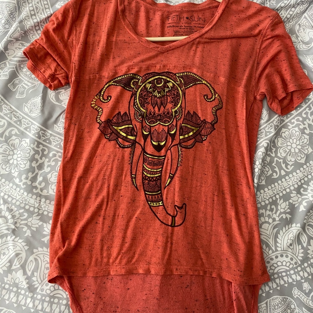 High-low tribal elephant t-shirt!